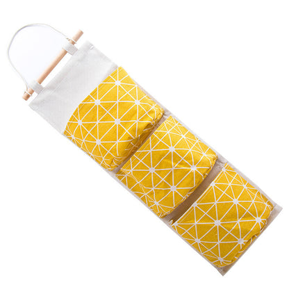 Simple Household Cotton And Linen Waterproof Storage Hanging Bag